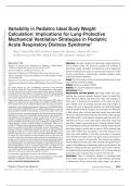 Variability in Pediatric Ideal Body Weight