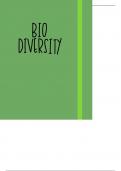 Biodiversity notes