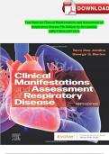 Test Bank for Clinical Manifestations and Assessment of Respiratory Disease 9th Edition by Des Jardins Latest 20242025 ISBN:9780323871501