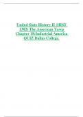  Dallas College United State History II (HIST  1302) The American Yawp  Chapter 18:Industrial America QUIZ