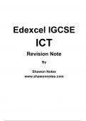 Edexcel IGCSE ICT Revision Note