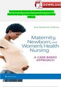 Test Bank Maternity Newborn And Women’s Health Nursing A Case-Based Approach 1st Edition O’Meara Test Bank Complete All Chapters PDF