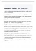 hunter Ed answers and questions (graded a)