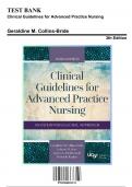 Test Bank: Clinical Guidelines for Advanced Practice Nursing, 3rd Edition by Geraldine - Chapters 1-71, 9781284093131 | Rationals Included