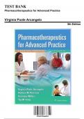 Test Bank: Pharmacotherapeutics for Advanced Practice, 5th Edition by Virginia Poole Arcangelo - Chapters 1-56, 9781975160593 | Rationals Included