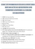 COSC 275 WORKMAN EXAMS BUNDLE LATEST 2024-2025 (ACTUAL QUESTIONS AND VERIFIED ANSWERS) A+ GRADE GUARANTEED.