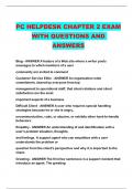 PC HELPDESK CHAPTER 2 EXAM WITH QUESTIONS AND ANSWERS