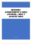 RCE2601 Assignment 2 2024 (767038) - DUE 7 August 2024