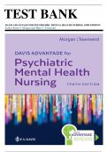 Test Bank for Davis Advantage for Psychiatric Mental Health Nursing 10th Edition by Karyn I. Morgan and Mary C. Townsend