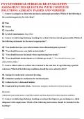 PN VATI MEDICAL SURGICAL RE-EVALUATION ASSESSMENT 2024 QUESTIONS WITH COMPLETE  SOLUTIONS