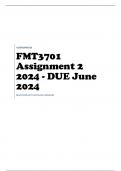 FMT3701 Assignment 2 2024 - DUE June 2024