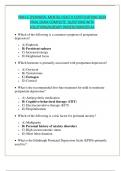 PMH-C (PERINATAL MENTAL HEALTH CERTIFICATION) 2024 FINAL EXAM COMPLETE  QUESTIONS WITH SOLUTIONS/ALREADY PASSED//GRADED A+