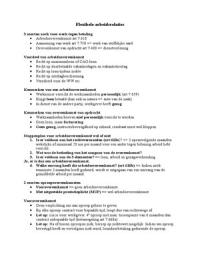 Samenvatting actualiteiten arbeidsrecht 2e tentamen (periode B)