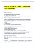NMLS Practice Exam Questions and Answers.docx