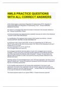 NMLS PRACTICE QUESTIONS WITH ALL CORRECT ANSWERS.docx
