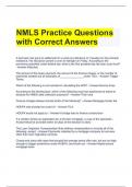 NMLS Practice Questions with Correct Answers.docx