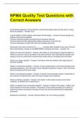 NPMA Quality Test Questions with Correct Answers.docx