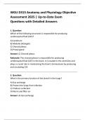 2025 WGU D313 Anatomy and Physiology | Trusted Objective Assessment Questions with Answers (westernGU)