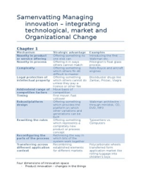 Summary Managing innovation processes