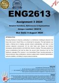 ENG2613 Assignment 3 (COMPLETE ANSWERS) 2024 (300218) - DUE 5 August 2024
