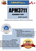 APM3711 Assignment 3 (COMPLETE ANSWERS) 2024 - DUE 13 June 2024