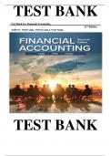 Test Bank for Financial Accounting 11th Edition by Robert Libby, Patricia Libby & Frank Hodge , ISBN: 9781265083922 |COMPLETE TEST BANK| Guide A+