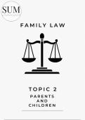 Family Law (LAWS1013)  Study Guide: Topic 2 Summaries, Case Studies, and Exercises 