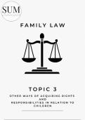Family Law (LAWS1013): Topic 3 Guide with Surrogacy, Adoption, and Case Studies