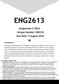 ENG2613 Assignment 3 (ANSWERS) 2024 - DISTINCTION GUARANTEED