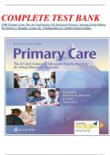COMPLETE TEST BANK FOR Primary Care The Art And Science Of Advanced Practice Nursing Sixth Edition By Debera J. Dunphy, Lynne M.; Winland-Brown (Author)Latest Update. 