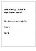 (ASU online) Community, Global & Population Health Final Assessment Guide Q & S 2024