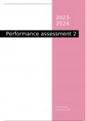 Volledige uitwerking Performance Assessment 2