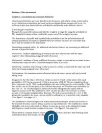 Summary intermediate microeconomics midterm