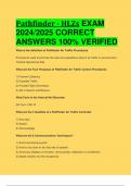 BEST ANSWERS Pathfinder - HLZs EXAM  2024/2025 CORRECT  ANSWERS 100% VERIFIED