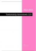 Alle lesdoelen voor KT123