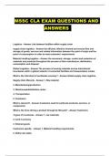 MSSC CLA EXAM QUESTIONS AND ANSWERS 