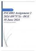 INC4802 Assignment 2 2024 (897573) - DUE 18 June 2024