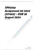 TPF3703 Assignment 3 PORTFOLIO 2024 (571463) - DUE 28 August 2024