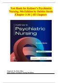 Keltner’s Psychiatric Nursing, 9th Edition Test bank by Debbie Steele |Chapter 1-36 | All Chapters