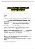 MSSC Safety 4.0 Exam With Verified Solutions