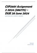 CSP2601 Assignment 2 2024 (586775) - DUE 20 June 2024