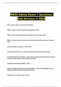 MSSC Safety Exam 1 Questions And Answers @ 2024