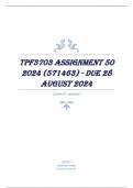 TPF3703 Assignment 50 2024 (571463) - DUE 28 August 2024