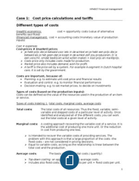 Samenvatting HPI4007 Financial Management of healthcare organisations