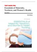 Test Bank for Essentials of Maternity, Newborn, and Women’s Health 5th Edition by Susan Ricci