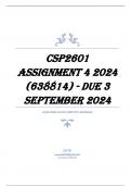 CSP2601 Assignment 4 2024 (638814) - DUE 3 September 2024