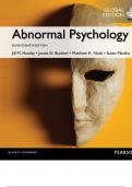 Psychology global 17th edition  Butcher James Neal Hooley Jill M. Mineka Susan Nock Matthew K Abnormal Pearson