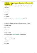 FP-C/CCP-C diagnostic exam Questions and Answers (99 Questions…/// 