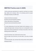 NBSTSA Practice exam A (2020) QUESTIONS & ANSWERS 2024 ( A+ GRADED 100% VERIFIED)