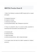 NBSTSA Practice Exam B QUESTIONS & ANSWERS 2024 ( A+ GRADED 100% VERIFIED)